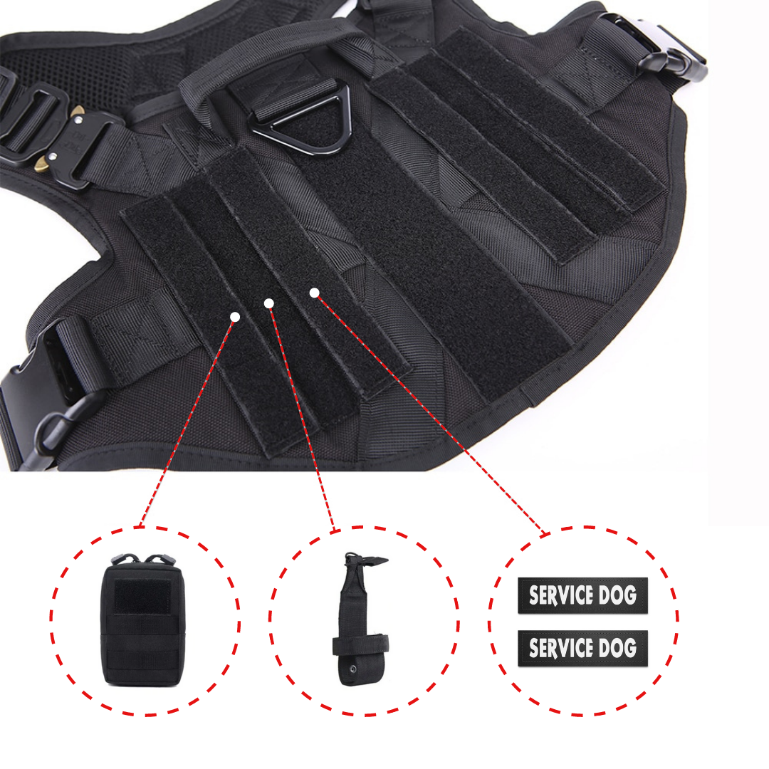 Tactical Dog Harness System All-In-One Training Bundle...