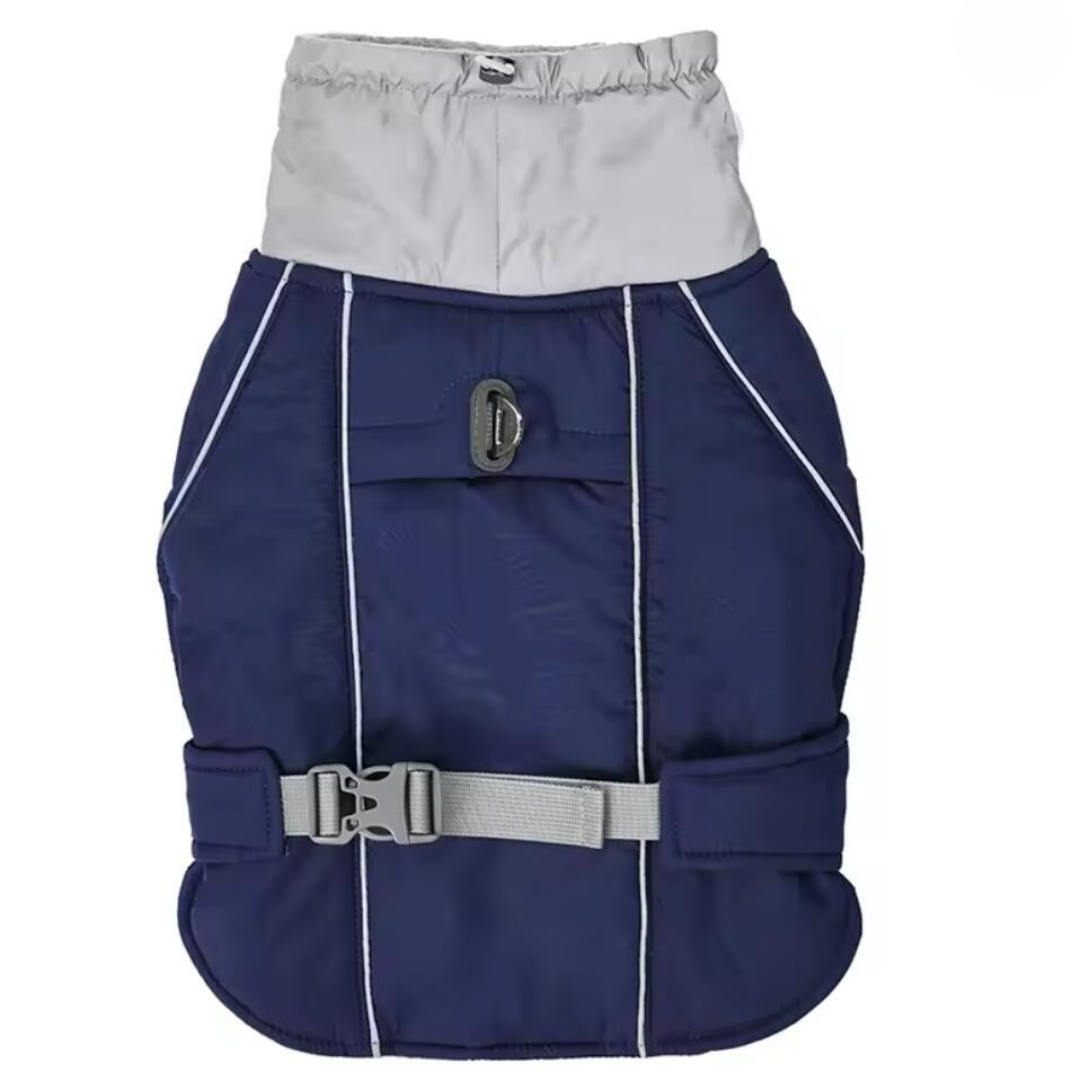 Water-Resistant Dog Coat With Reflective Strips And...
