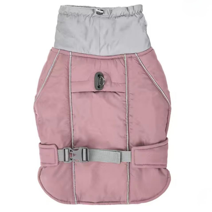 Water-Resistant Dog Coat With Reflective Strips And...