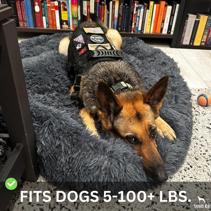 Calming Dog Bed Ultra Plush Cozy Nest With Raised Rim...