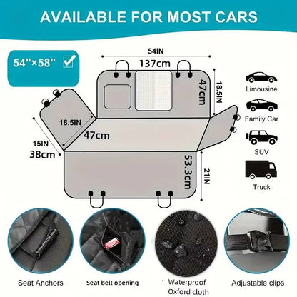 Dog Car Seat Protector Waterproof Scratch Resistant