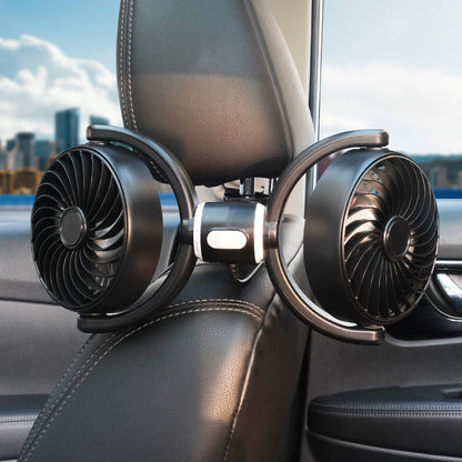 Backseat Car Fans for Pets Dual Cooling With Adjustable...