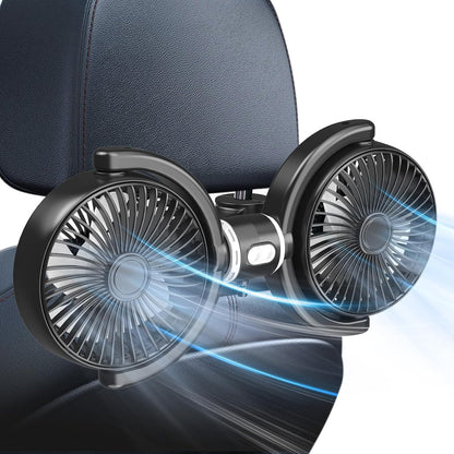 Backseat Car Fans for Pets Dual Cooling With Adjustable...