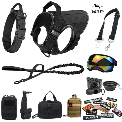 Tactical Dog Harness System All-In-One Training Bundle...