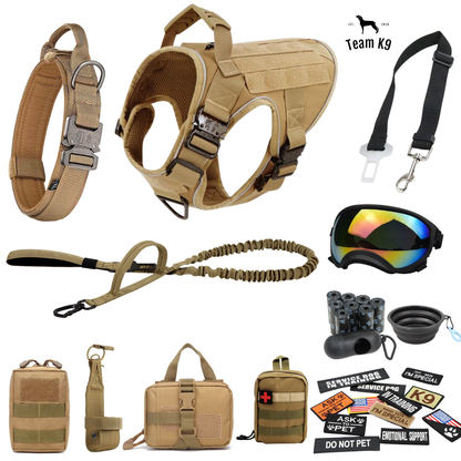 Tactical Dog Harness System All-In-One Training Bundle...