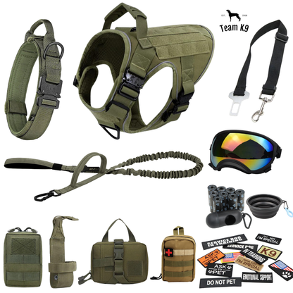 Tactical Dog Harness System All-In-One Training Bundle...