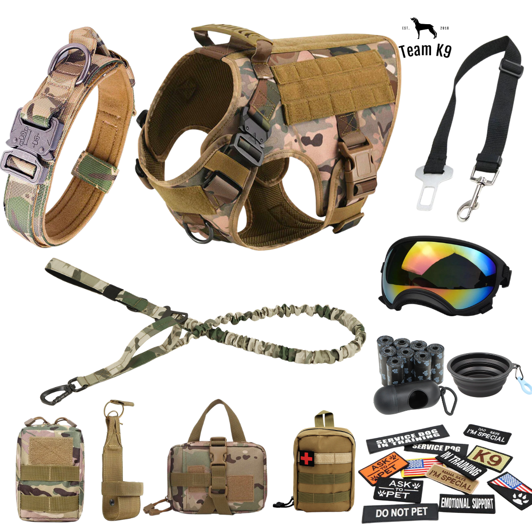 Tactical Dog Harness No-Pull With Front And Back D-Rings...