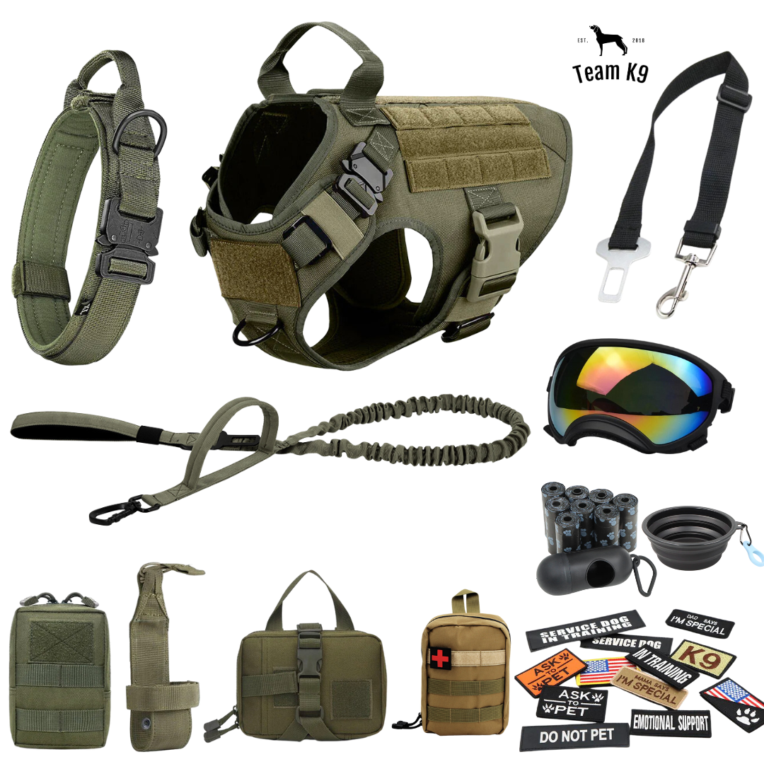 Tactical Dog Harness No-Pull With Front And Back D-Rings...