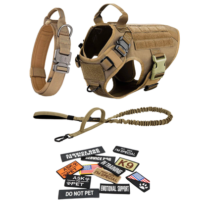 Tactical Dog Harness No-Pull With Front And Back D-Rings...