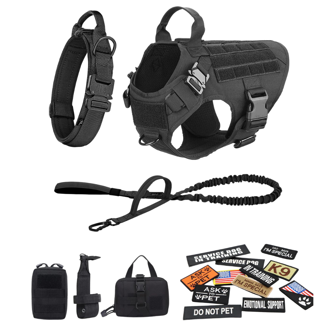 Tactical Dog Harness No-Pull With Front And Back D-Rings...