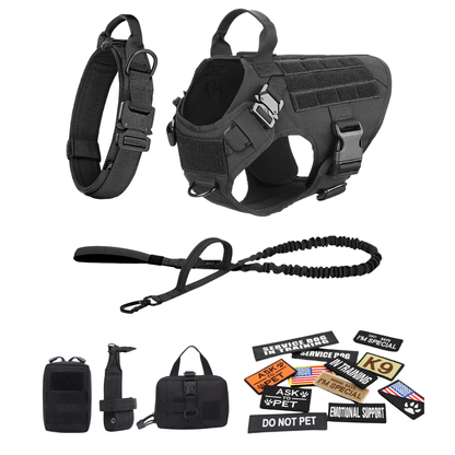 Tactical Dog Harness No-Pull With Front And Back D-Rings...
