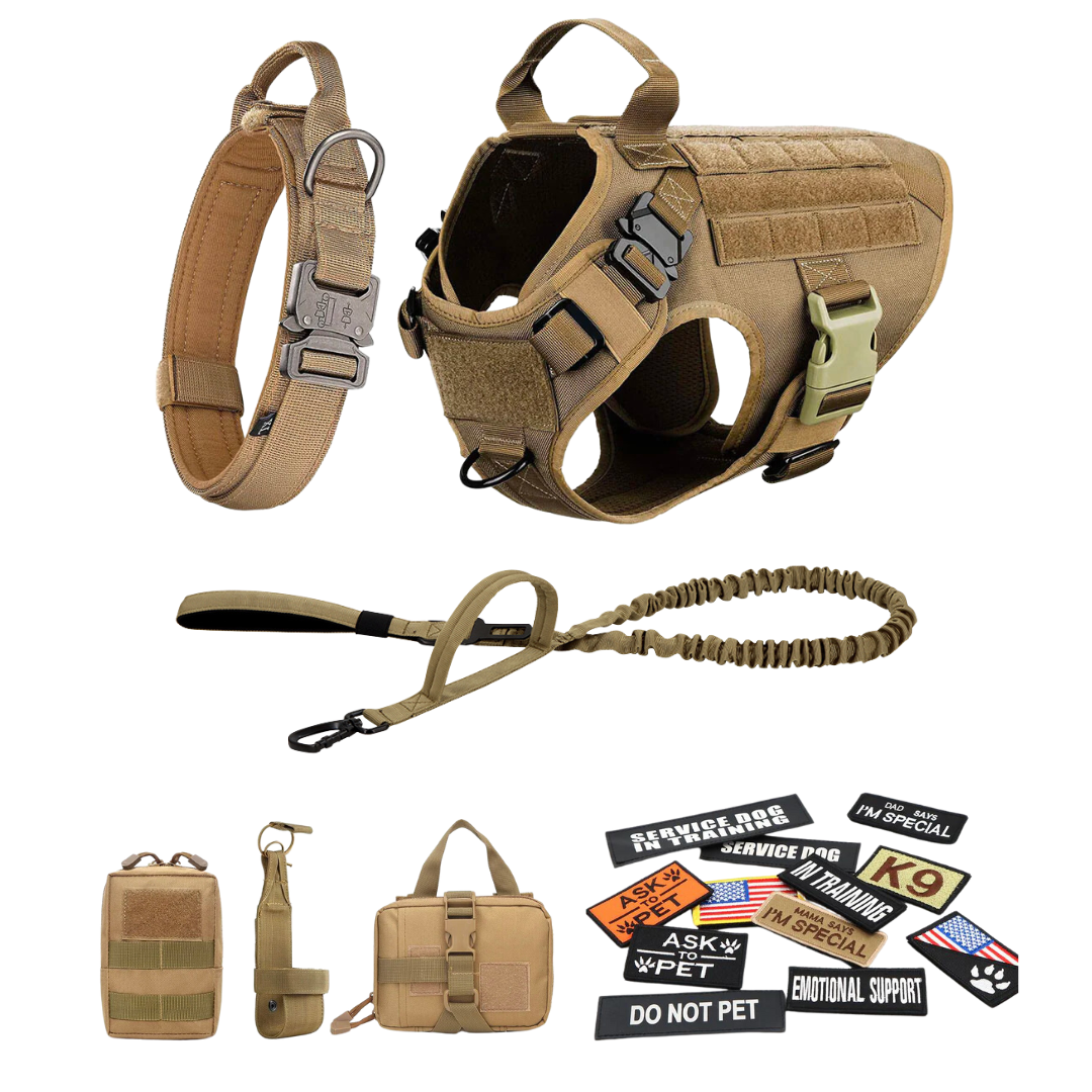 Tactical Dog Harness No-Pull With Front And Back D-Rings...