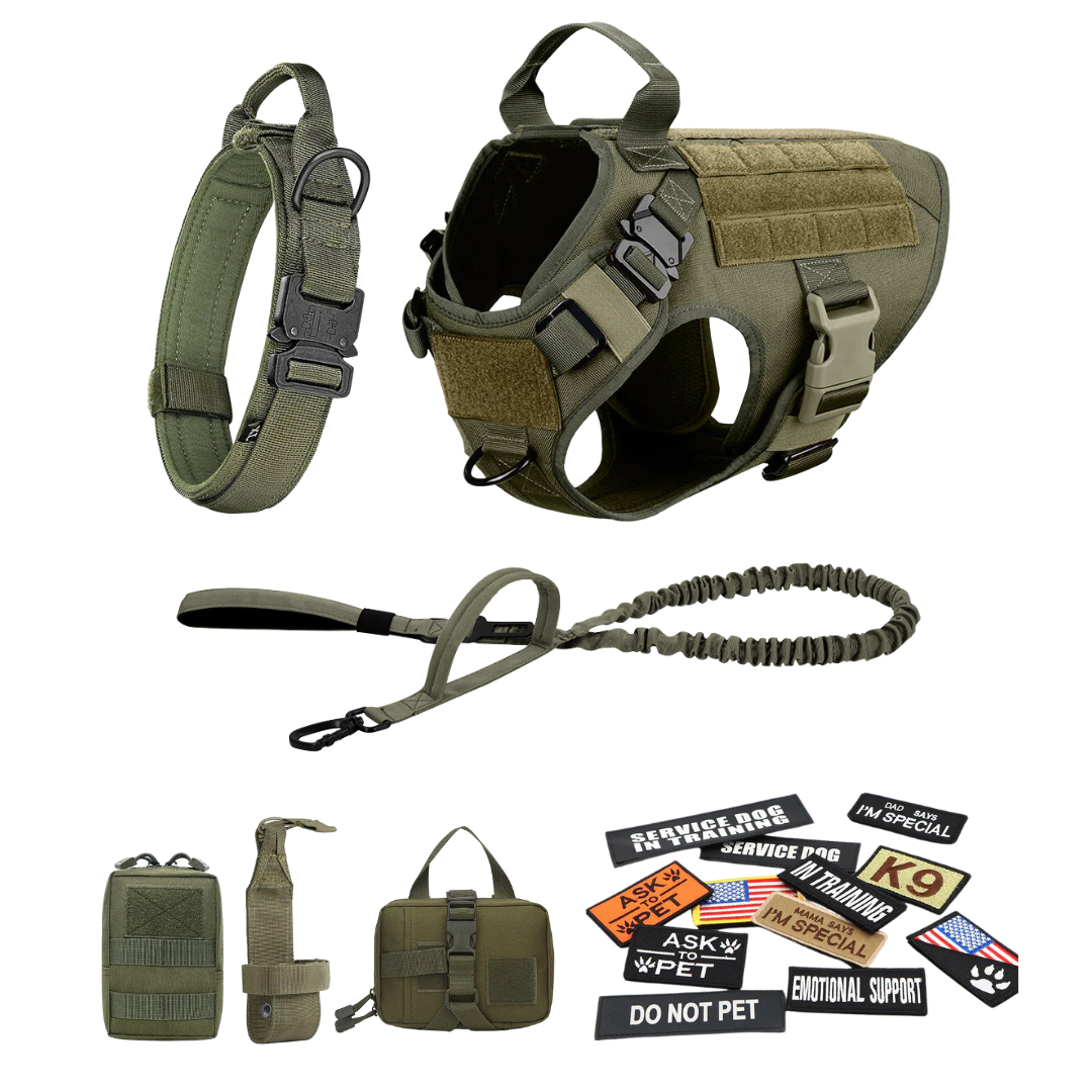 Tactical Dog Harness No-Pull With Front And Back D-Rings...