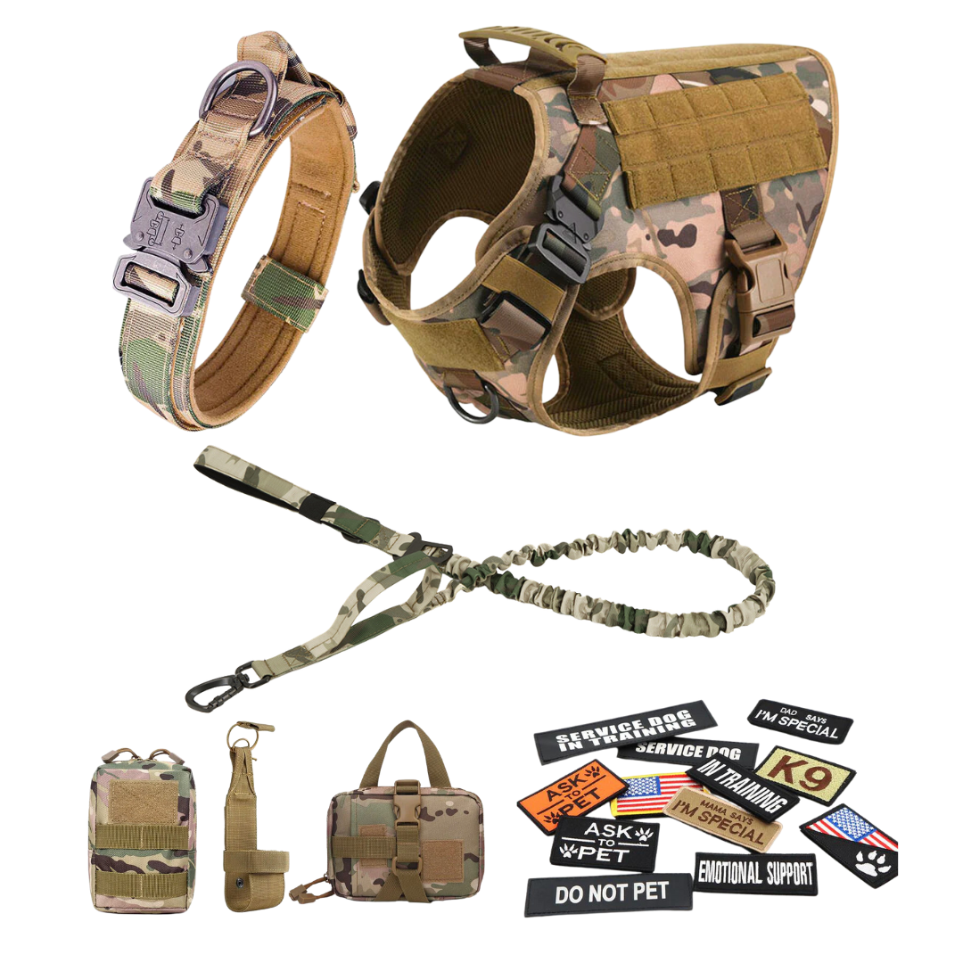 Tactical Dog Harness No-Pull With Front And Back D-Rings...