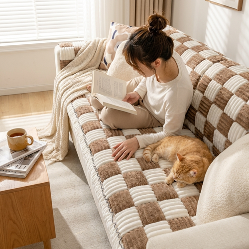 Orthopedic couch cover with pet