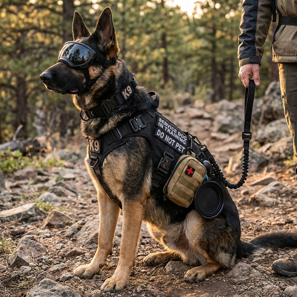 Tactical harness system bundle in use