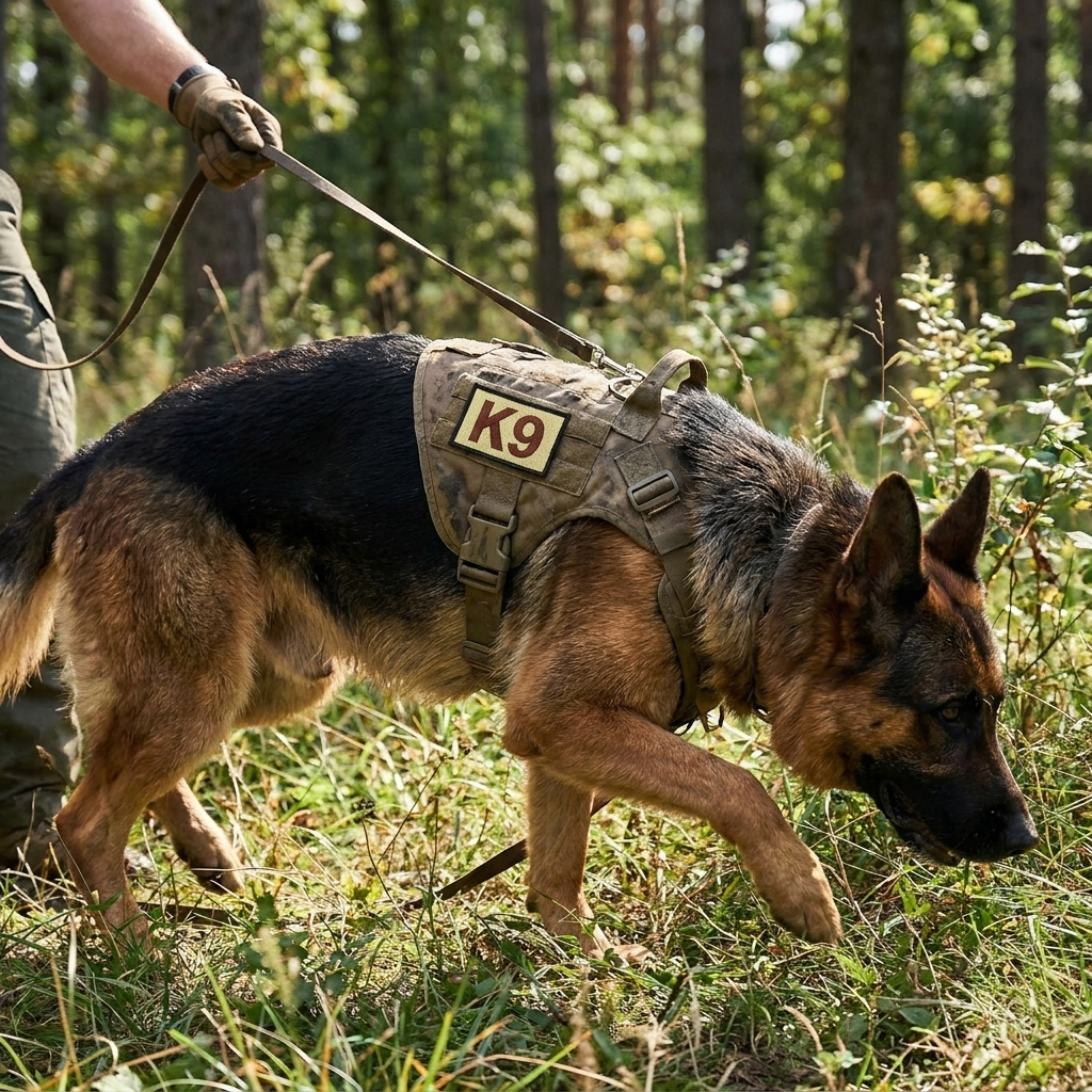 K9 patch on harness
