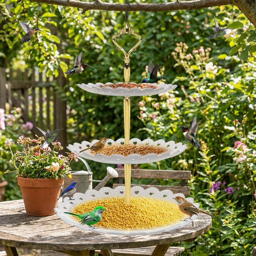 3-Tier Bird Feeder