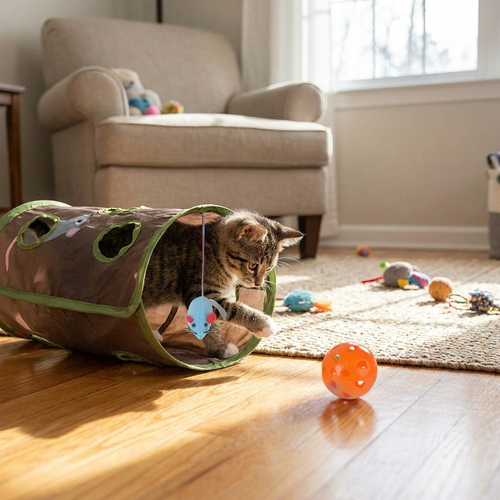 9-Hole Tunnel Cat Mice