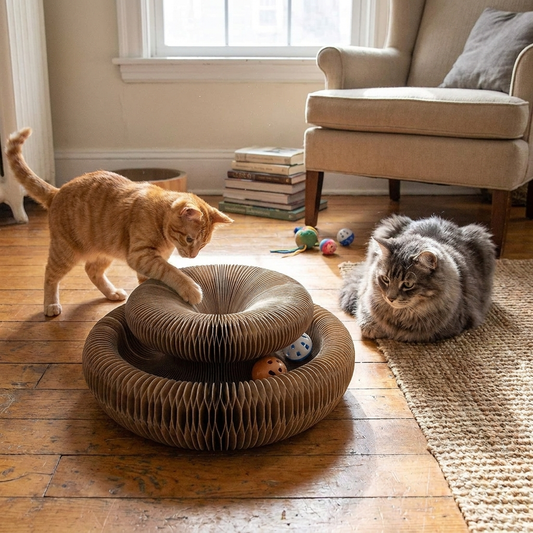 Cat Scratcher with Ball Track