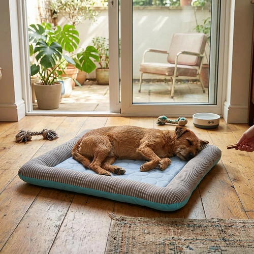 Cooling Dog Bed with Ice Silk Material