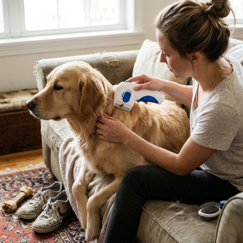 Electric flea and tick remover