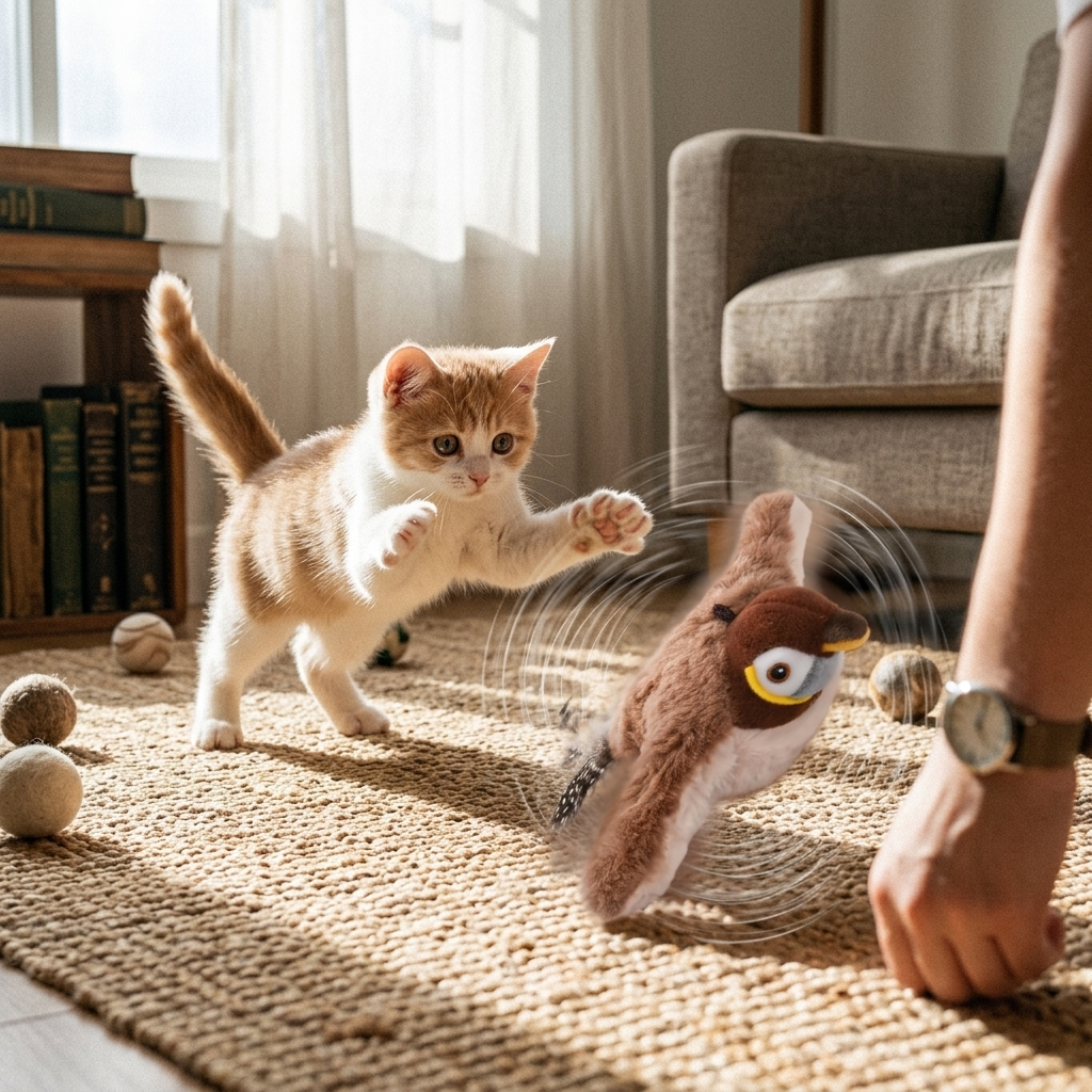 Fluttering Bird Cat Toy