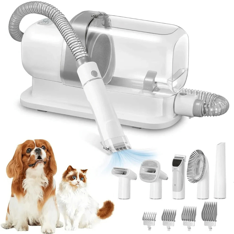 Low-Noise Dog Grooming Vacuum with Full Pet Hair Clippers &