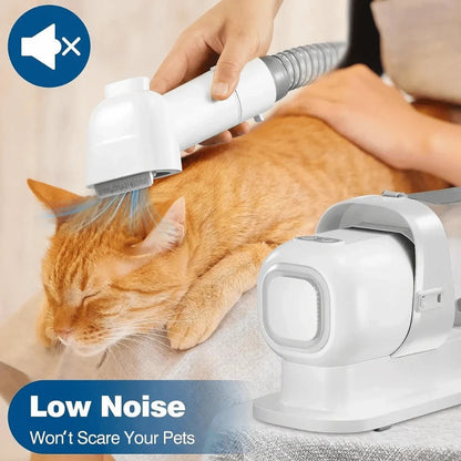 Low-Noise Dog Grooming Vacuum with Full Pet Hair Clippers &