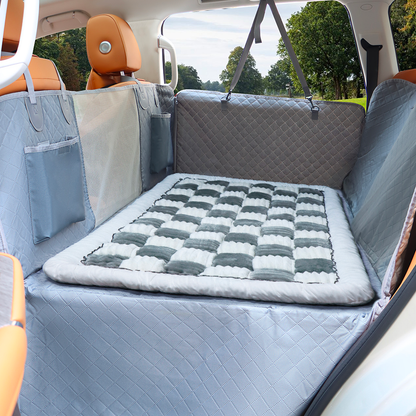 Backseat Dog Bed Large Plush Pet Car Seat Bed For Cozy...
