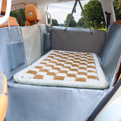 Backseat Dog Bed Large Plush Pet Car Seat Bed For Cozy...