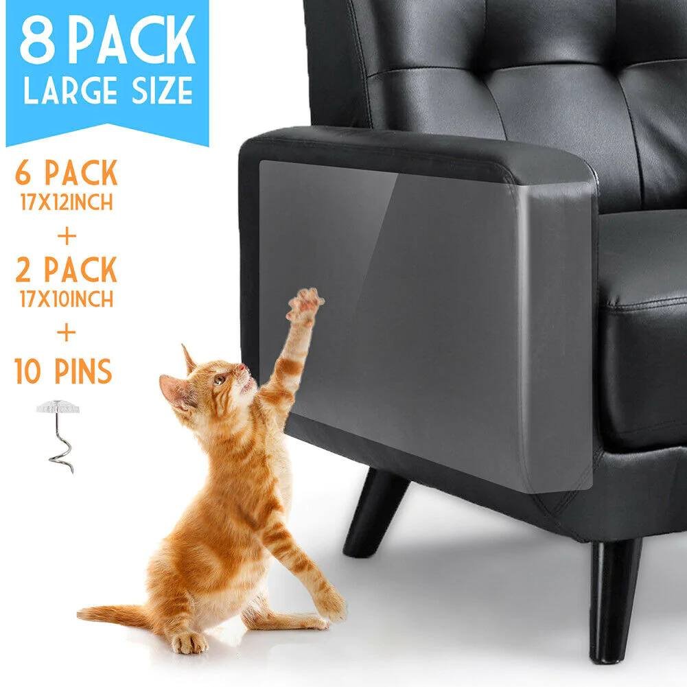 8PC Cat Scratch Furniture Protector Guards Anti-Scratch