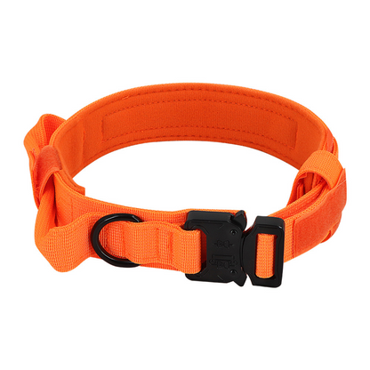 Dog Collar Tactical K9 With Patch Panel Top Handle...