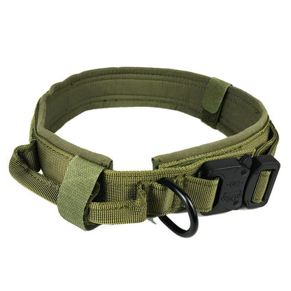Dog Collar Tactical K9 With Patch Panel Top Handle...