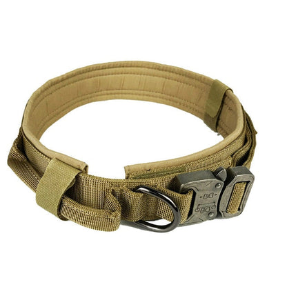 Dog Collar Tactical K9 With Patch Panel Top Handle...