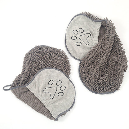 Dog Towel Wrap With Hand Pockets Quick Dry Microfiber...