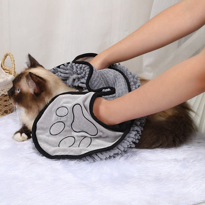 Dog Towel Wrap With Hand Pockets Quick Dry Microfiber...