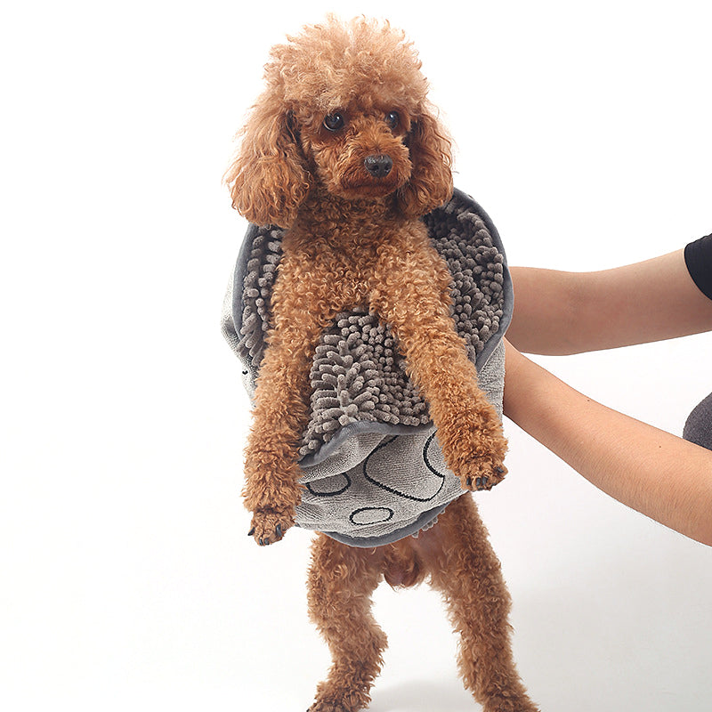Dog Towel Wrap With Hand Pockets Quick Dry Microfiber...