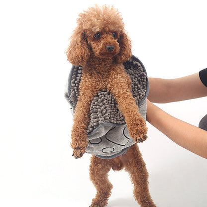 Dog Towel Wrap With Hand Pockets Quick Dry Microfiber...