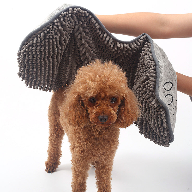 Dog Towel Wrap With Hand Pockets Quick Dry Microfiber...