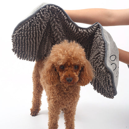 Dog Towel Wrap With Hand Pockets Quick Dry Microfiber...