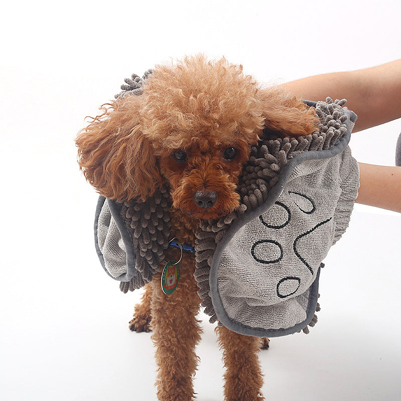 Dog Towel Wrap With Hand Pockets Quick Dry Microfiber...