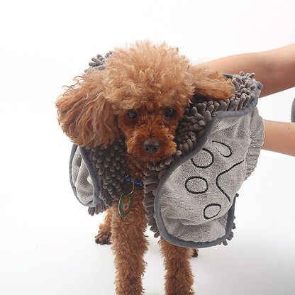 Dog Towel Wrap With Hand Pockets Quick Dry Microfiber...