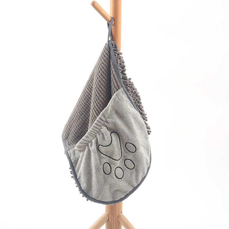 Dog Towel Wrap With Hand Pockets Quick Dry Microfiber...