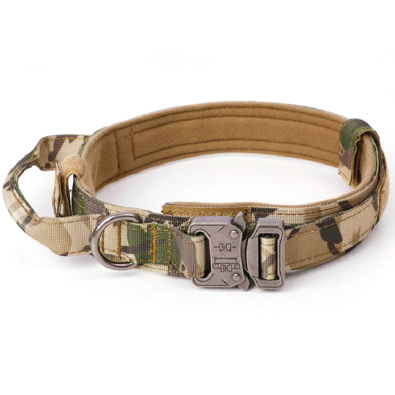 Dog Collar Tactical K9 With Patch Panel Top Handle...
